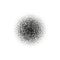 Circle, Abstract Radial Gradient, Fine Black Dots, Circle With Dots,