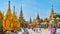 The circle alley of Shwedagon Pagoda, Yangon, Myanmar