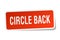 circle back square sticker