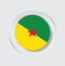 Circle of country flag flag of Guyana vector illustration