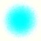 Circle cyan blue regular splash sphere