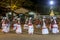 A circle of dancers perform at the Kataragama Festival in Sri Lanka.