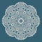 Circle decorative spiritual indian symbol of lotus
