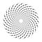 Circle design element. Abstract rotation circular pattern.