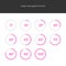 Circle Diagram Pie Charts Infographics - Pink