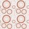 Circle dot seamless pattern coral terra cotta