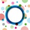 Circle and dotty background