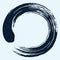 Circle Enso Zen Brush Vector Illustration