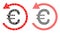 Circle Euro Refund Icon Mosaic