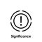 circle, exclamation mark, significance icon. One of business collection icons for websites, web design, mobile app