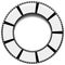 Circle filmstrip isolated with shadow for photography, multimedia concepts