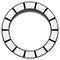 Circle filmstrip isolated with shadow for photography, multimedia concepts