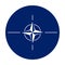 Circle flag of NATO - North Atlantic Treaty Organization