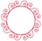 Circle flower pattern