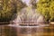 circle fountain in Peterhof, Russia