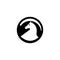 Circle horse animal vector logo design
