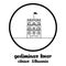 Circle Icon line Gediminas Tower. vector illustration