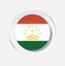 Circle icon vector illustration of tajikistan country flag