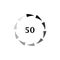 Circle loading spinning website template buffering waiting indicator icons