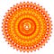 Circle mandala pattern. Swadhisthana chakra.