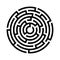 Circle maze icon.