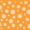 Circle Orange Pettern wallpaper Design on Orange background illustration Vector