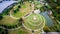 Circle Patterns Aerial View Austin looking down at Butler Park