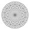 Circle with Penrose pattern, Penrose tiling with rhombi