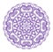 Circle purple lace star pattern