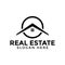 Circle real estate logo icon design template