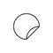 Circle Sticker line icon