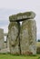 Circle stones on cloudy day at stonehenge