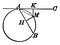 Circle With a Tangent Line and Chord vintage illustration