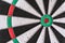 circle target for shooting on dart board aiming, to succes comes