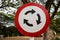 Circle traffic sign