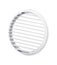 Circle vent window grill on white background