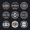 Circle Vintage and Retro Badge Design Collection