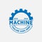 Circle Wheel Gear Cog Sprocket Engine Machine Bike Mining Logo Design