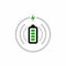 Circle Wireless Battery Charging Icon
