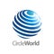 Circle world logo concept design. Symbol graphic template element