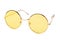 Circle yellow vintage glasses