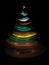 Circles christmas tree light painting