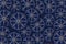 Circles of luminous ornaments in dark blue and gold colors for an illusory background. with blue and gold luxury background design