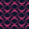 Circles And Wavy Lines Seamless Pattern Trend Vector Magenta Abstract Background