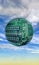 Circuit board ball in sky