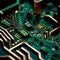 Circuit Board Close-Up, Made with Generative AI