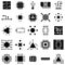 Circuit board icon set