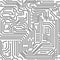 Circuit board seamless pattern black and white