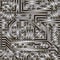 Circuit board vector background  seamless pattern. Impulse