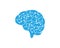 Circuit Brain vector illustration icon